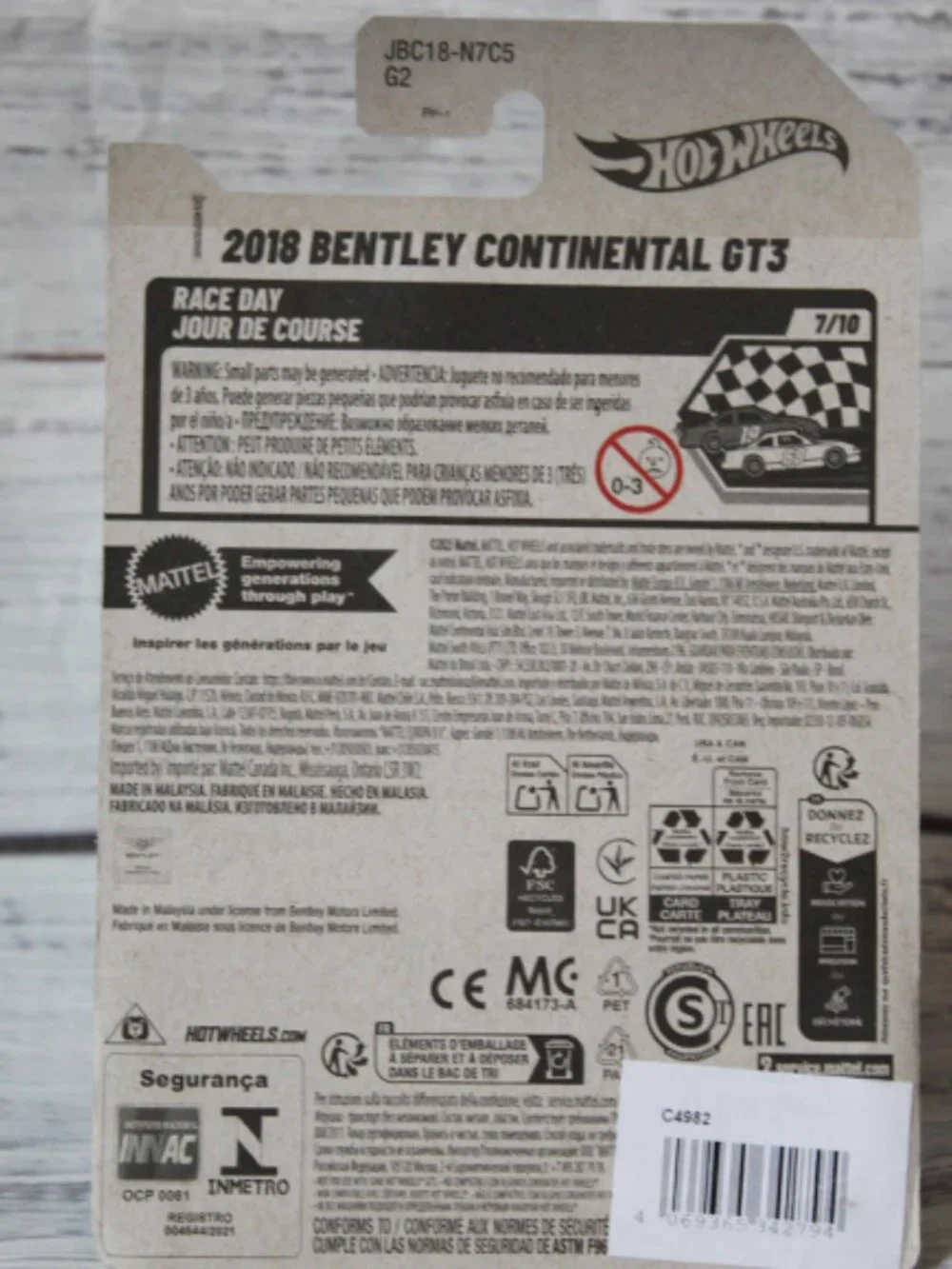 Hot Wheels 2025 NEW Case Q 2018 Bentley Continental GT3